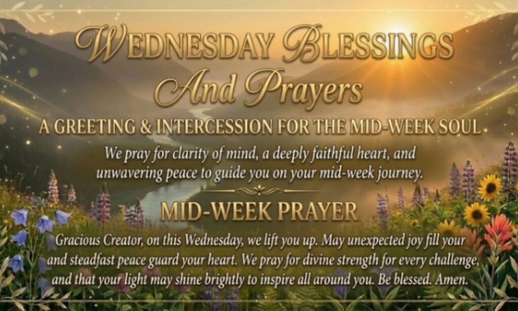 Wednesday Blessings And Prayers