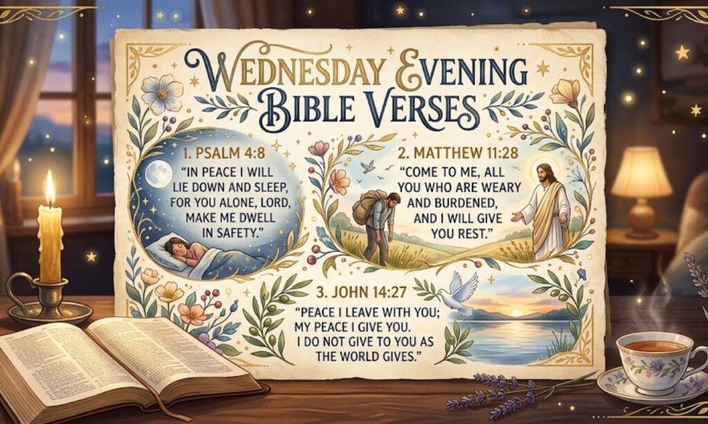 Wednesday Evening Bible Verses