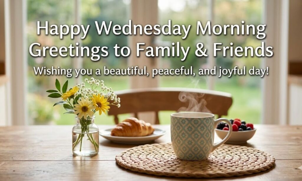 Wednesday Morning Greetings for Family and Friends