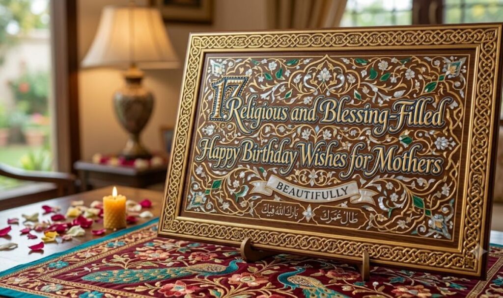 17. Religious and Blessing-Filled Happy Birthday Wishes for Mothers