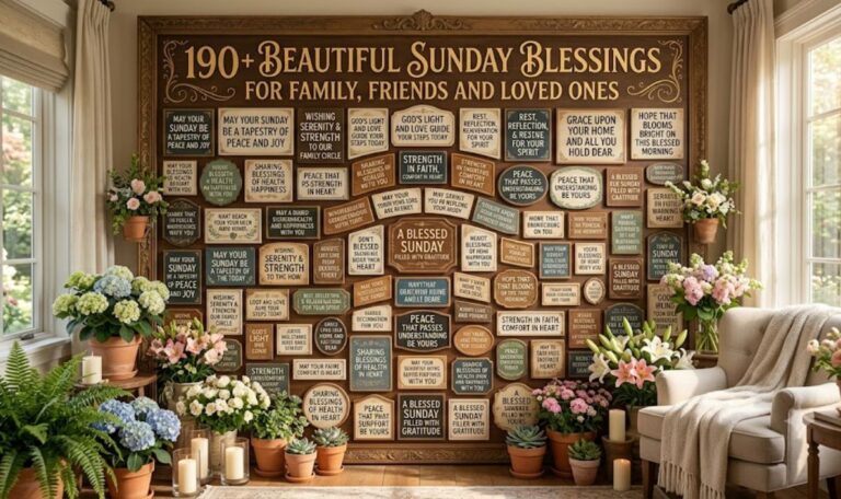 190+Beautiful Sunday Blessings for Family, Friends and Loved Ones