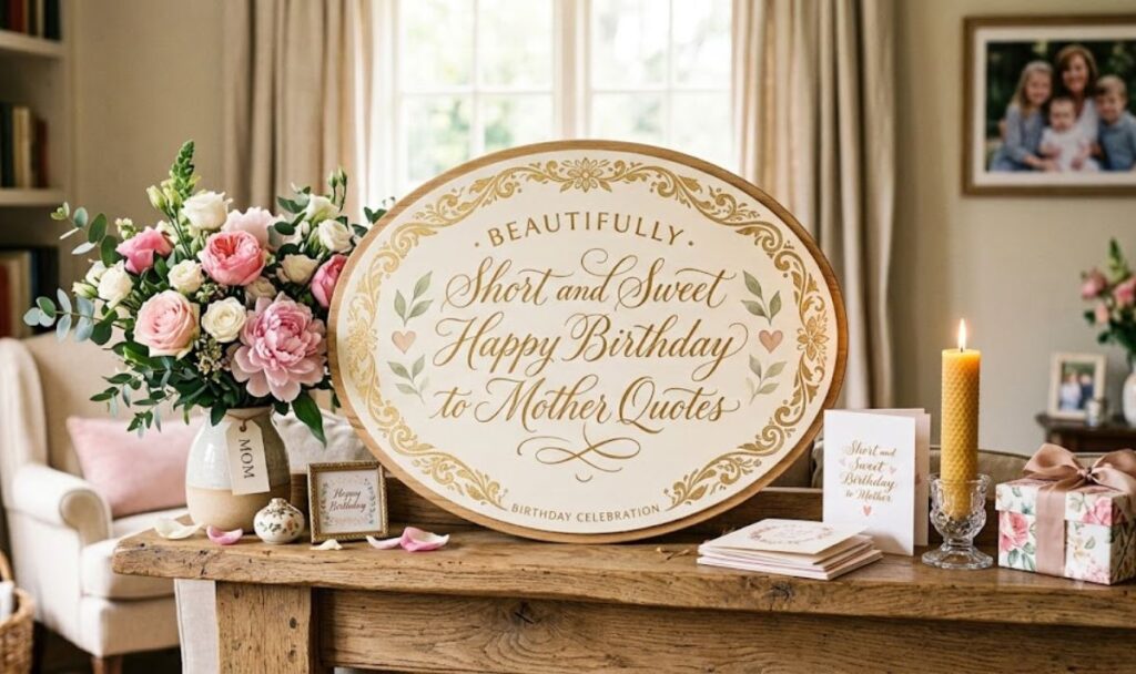 2. Short and Sweet Happy Birthday to Mother Quotes