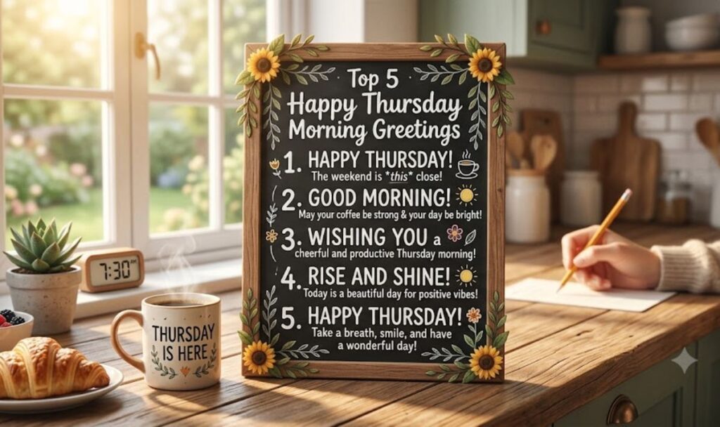 2. Top 5 Happy Thursday Morning Greetings