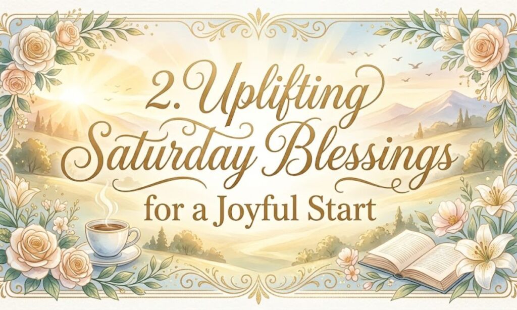 2. Uplifting Saturday Blessings for a Joyful Start