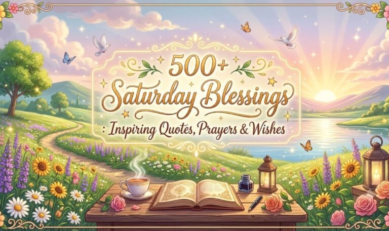 500+ Saturday Blessings Inspiring Quotes, Prayers & Wishes