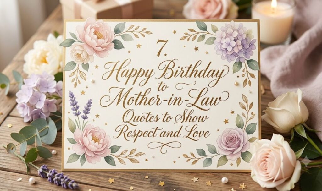 7. Happy Birthday to Mother-in-Law Quotes to Show Respect and Love