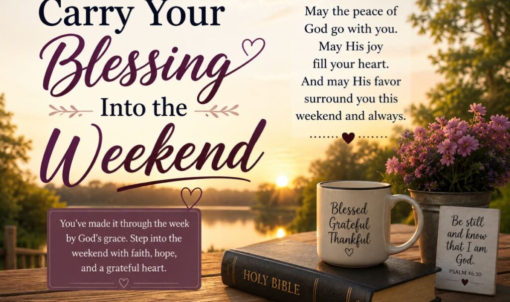 Carry Your Blessing Into the Weekend
