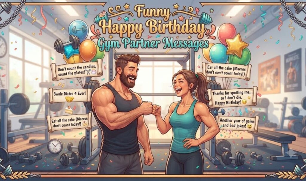 Funny Happy Birthday Gym Partner Messages