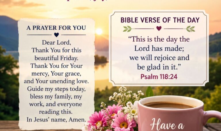 Good Morning Friday Blessings Prayers, Bible Verses & Images to Start Your Day with Faith