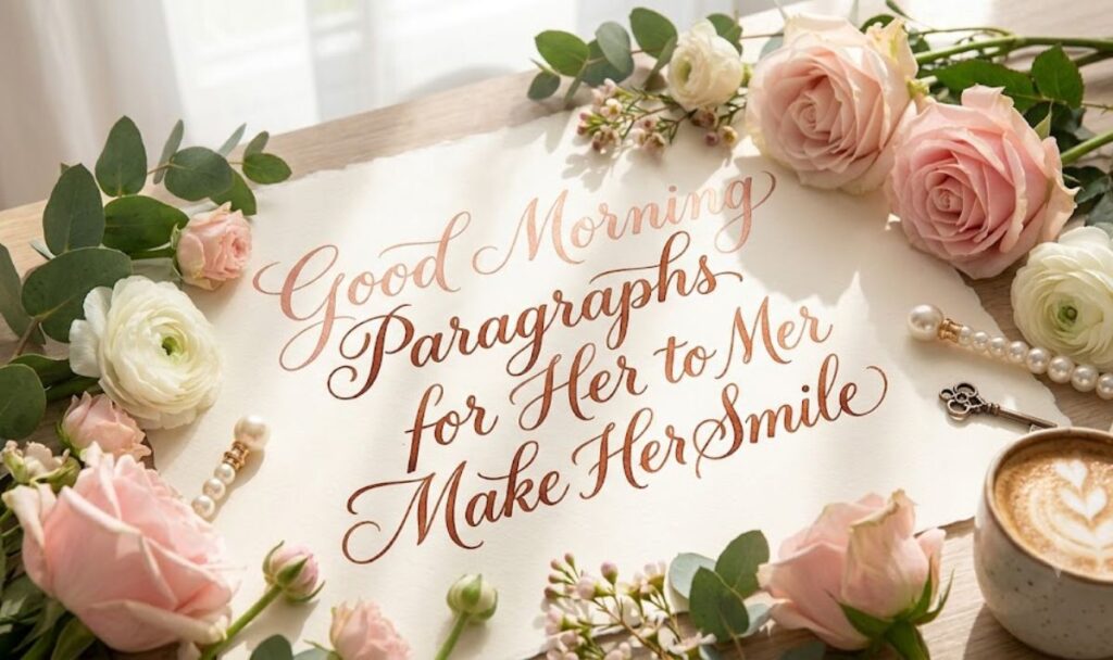 Good Morning Paragraphs for Her to Make Her Smile