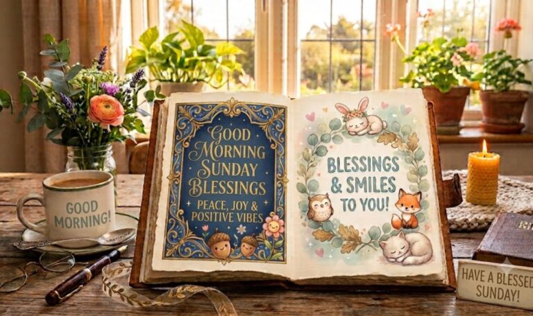 Good Morning Sunday Blessings Peace, Joy & Positive Vibes