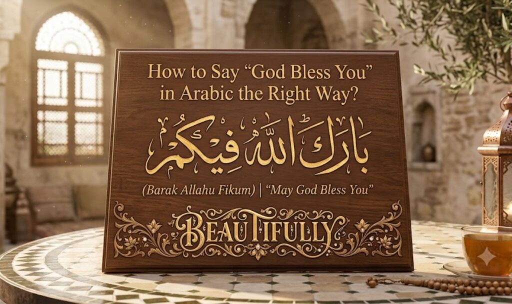 How to Say God Bless You in Arabic the Right Way