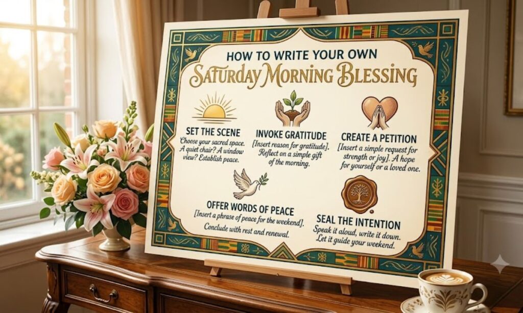 How to Write Your Own Saturday Morning Blessing