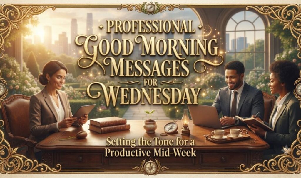 Professional Good Morning Messages for Wednesday
