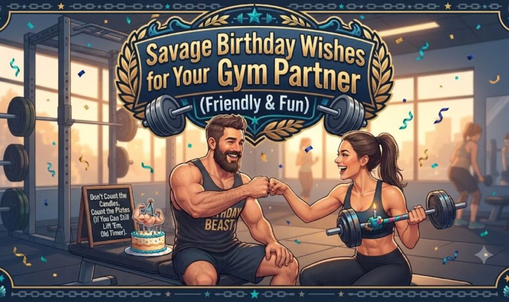 Savage Birthday Wishes for Your Gym Partner (Friendly & Fun)