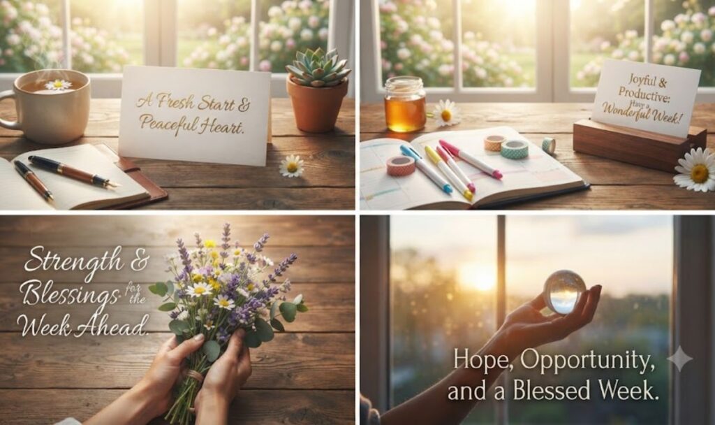 Short New Week Blessings Messages to Share Quickly