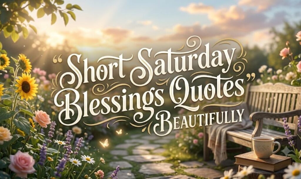 Short Saturday Blessings Quotes