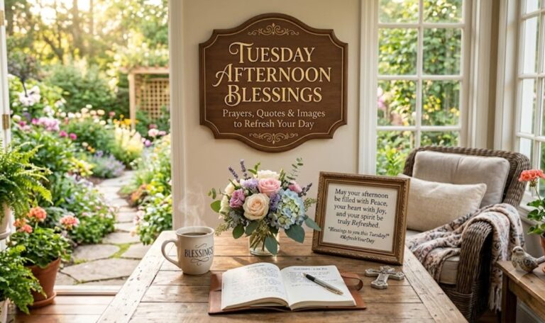 Tuesday Afternoon Blessings – Prayers, Quotes & Images to Refresh Your Day