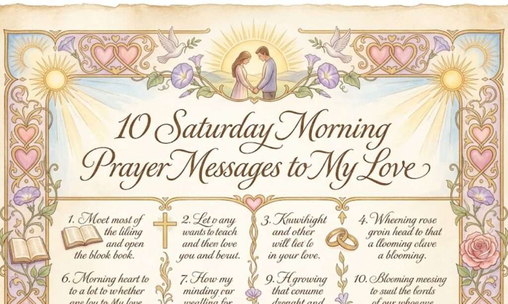10 Saturday Morning Prayer Messages to My Love