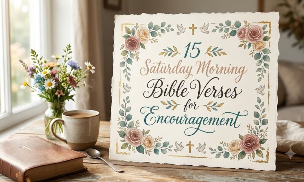 15 Saturday Morning Bible Verses for Encouragement 