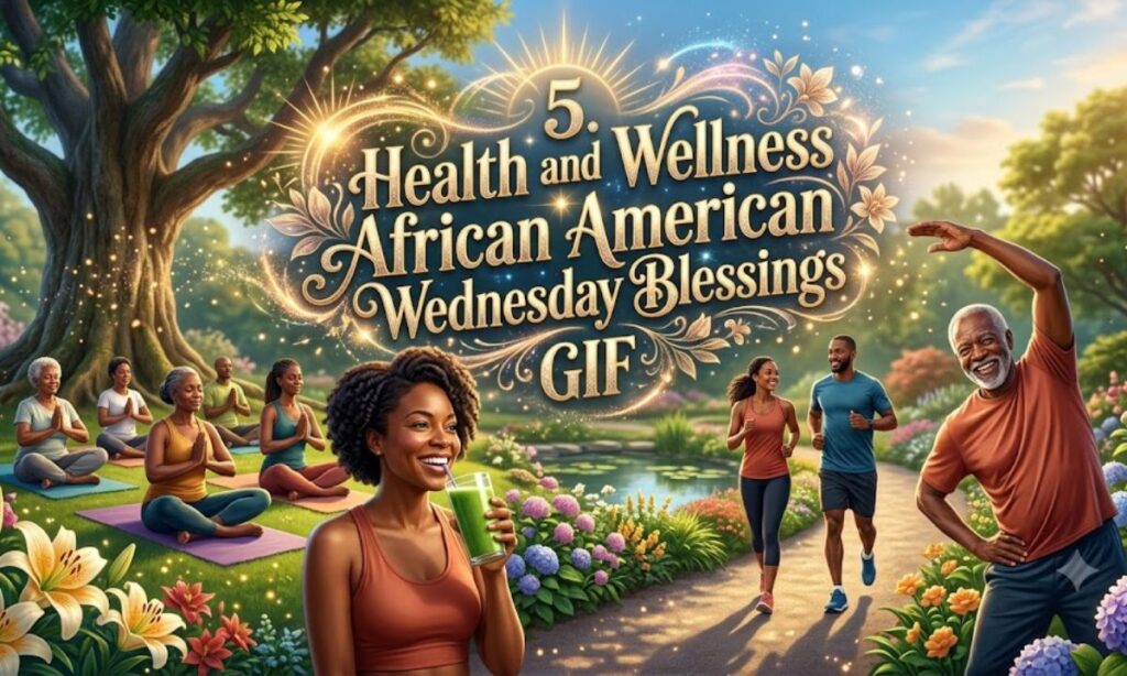 5. Health and Wellness African American Wednesday Blessings GIF