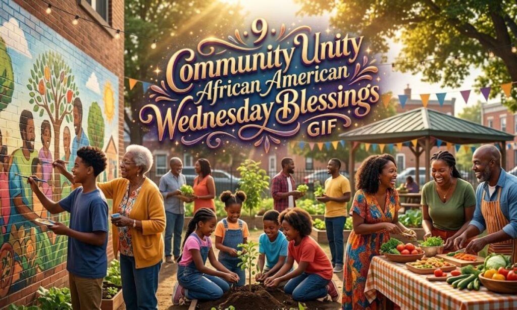 9. Community Unity African American Wednesday Blessings GIF