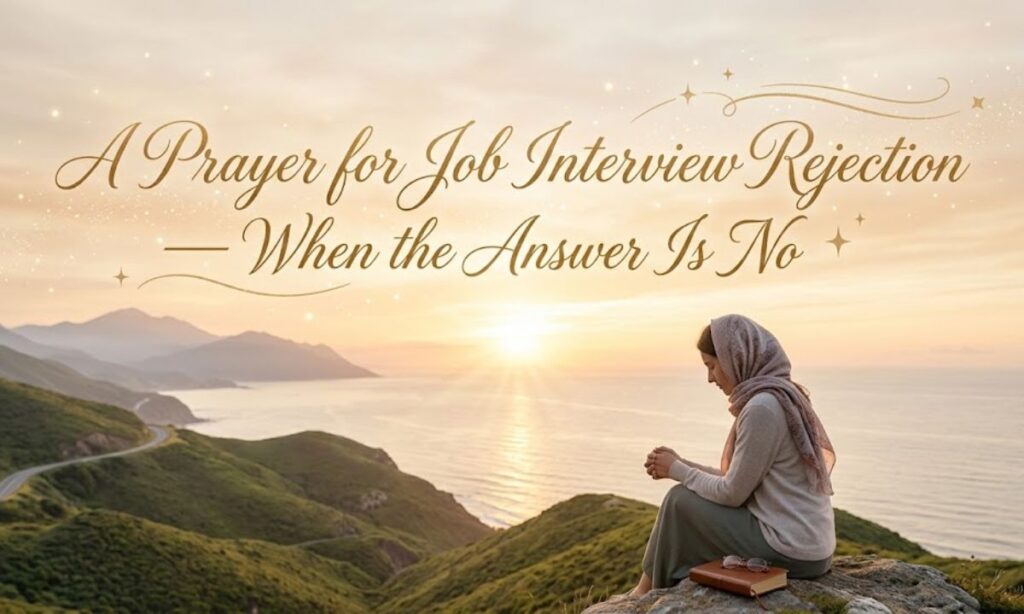 A Prayer for Job Interview Rejection — When the Answer Is No