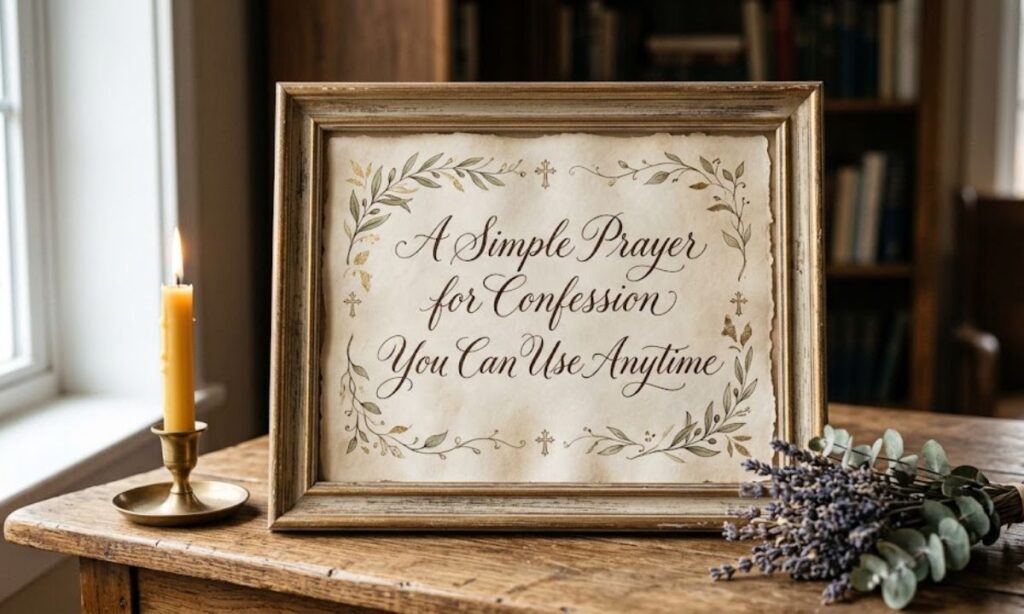 A Simple Prayer for Confession You Can Use Anytime 