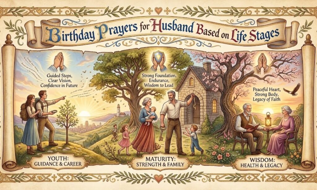 Birthday Prayers for Husband Based on Life Stages