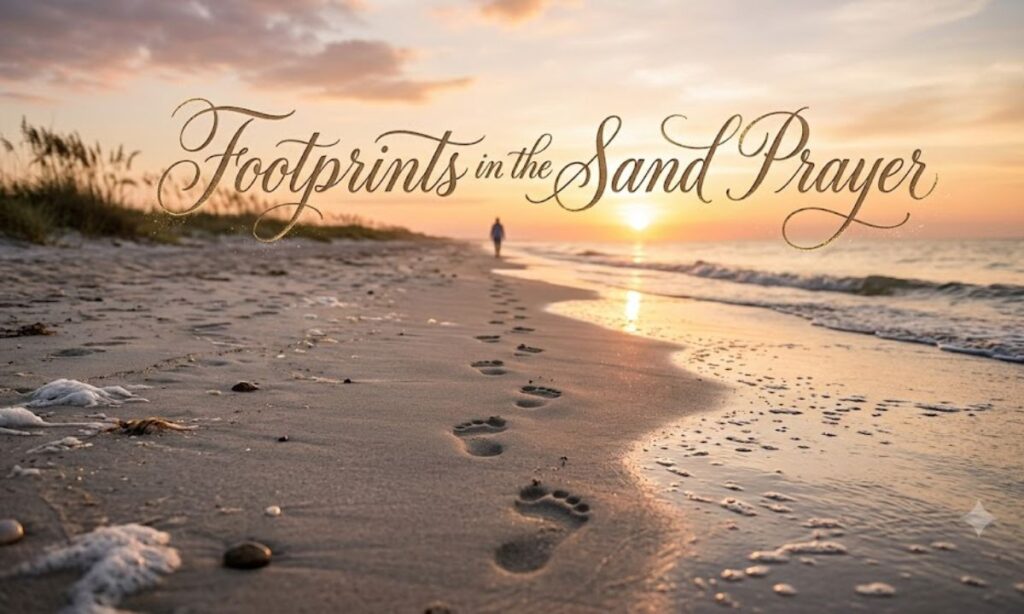 Footprints in the Sand Prayer