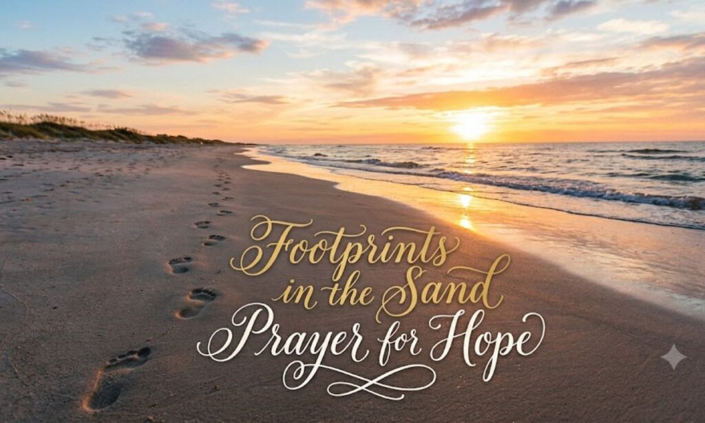 Footprints in the Sand Prayer for Hope