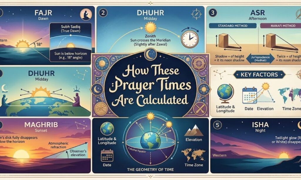 How These Prayer Times Are Calculated