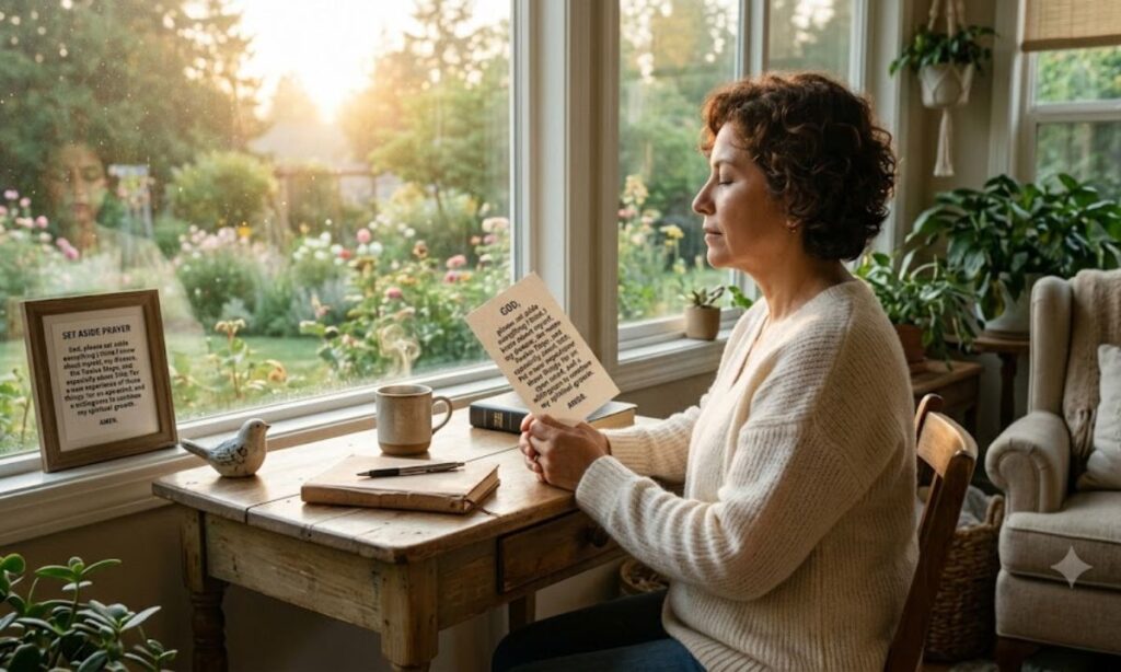 Morning Reflection With The Set Aside Prayer