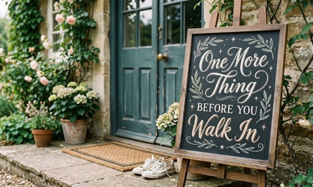 One More Thing Before You Walk In
