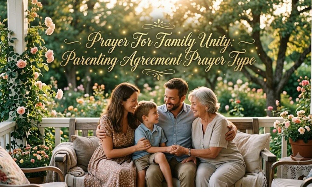 Prayer For Family Unity Parenting Agreement Prayer Type