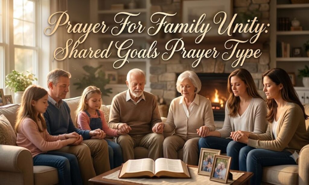Prayer For Family Unity Shared Goals Prayer Type