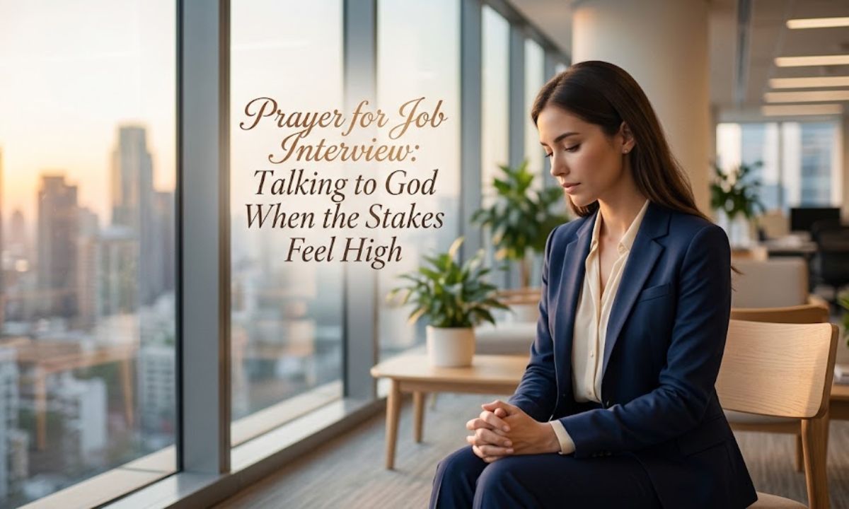 Prayer for Job Interview Talking to God When the Stakes Feel High