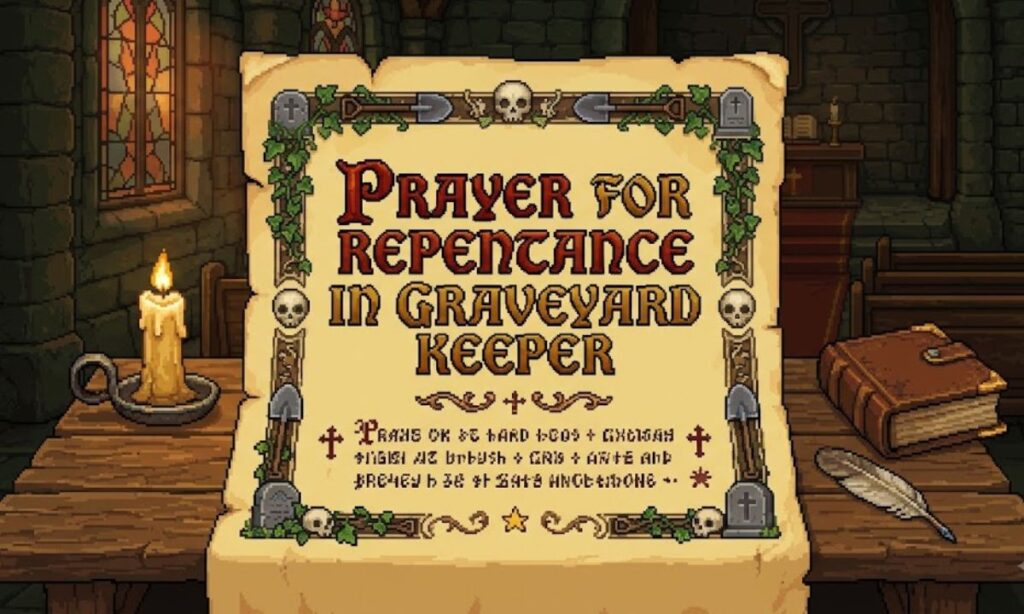 Prayer for Repentance in Graveyard Keeper