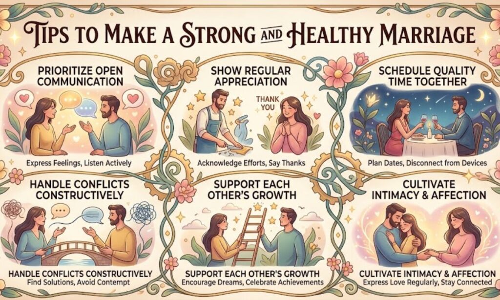 Tips to Make a Strong and Healthy Marriage