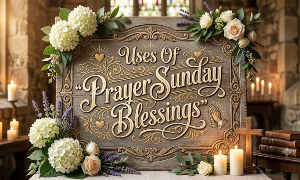 Uses Of Prayer Sunday Blessings