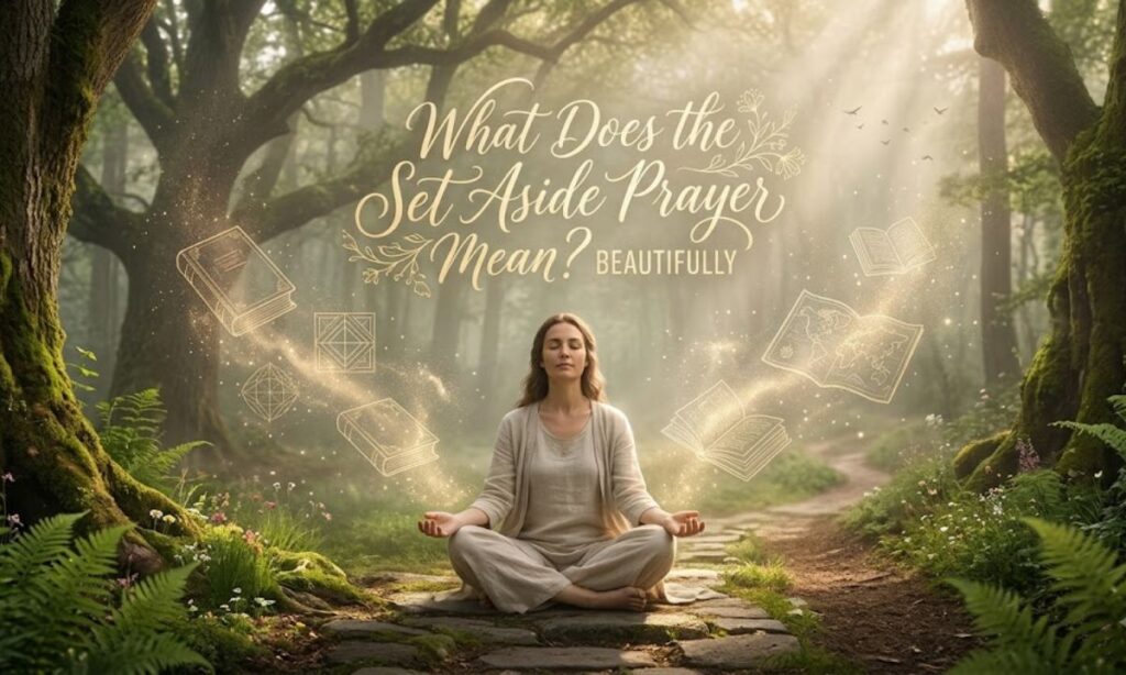 What Does the Set Aside Prayer Mean